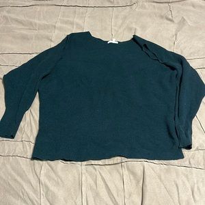 Maurices Large Cold shoulder Sweater in Green
